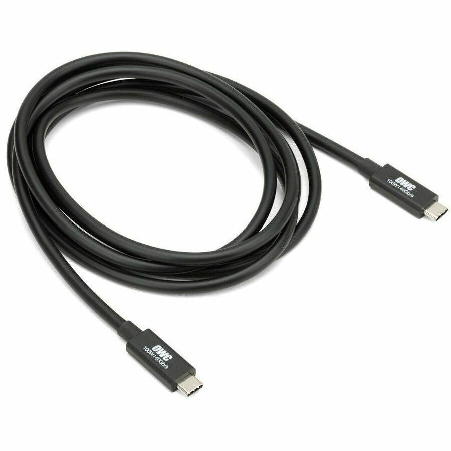 OWC 2.0M (78") Thunderbolt 4 (USB-C) Cable for Thunderbolt And USB-C Devices - Black