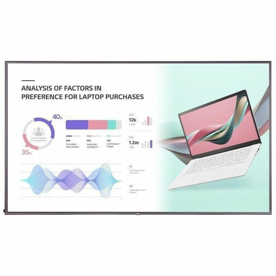 LG 75UH5J-M New High Haze UHD Standard Signage