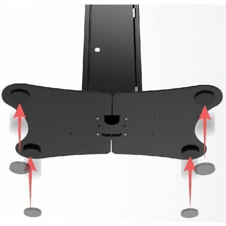 CTA Digital Floor Stand Kiosk w/ Printer Storage for Monitors up to 31.5"