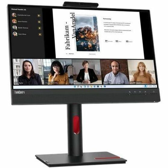 Lenovo ThinkCentre TIO22GEN5 22" Class Webcam Full HD LED Monitor - 16:9 - Black