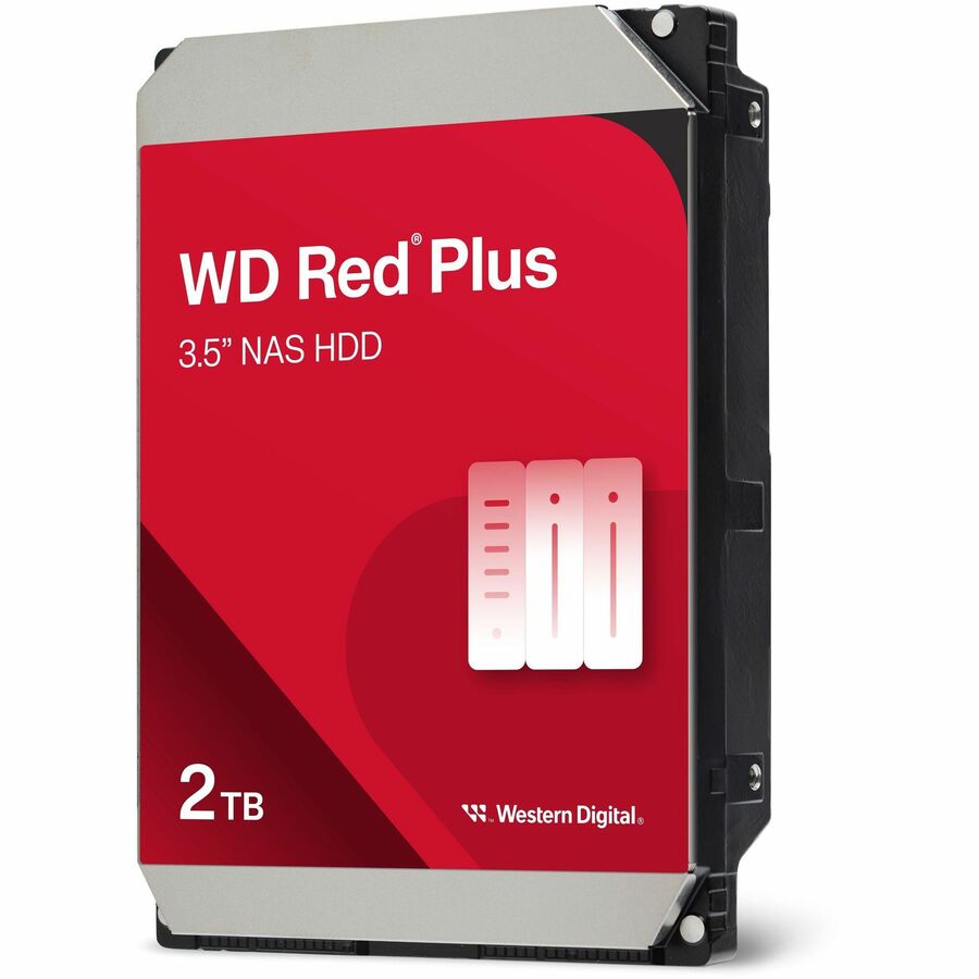 Western WD Red Plus WD20EFPX 2 TB Hard Drive - 3.5" Internal - SATA (SATA/600)
