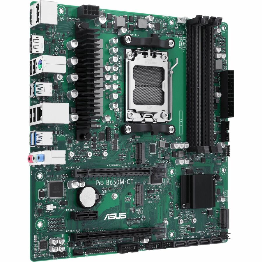 Asus Pro B650M-CT-CSM Desktop Motherboard - AMD B650 Chipset - Socket AM5 - Micro ATX