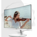 MSI Pro Pro MP241CAW 24" Class Full HD Curved Screen LED Monitor - 16:9 - Matt White