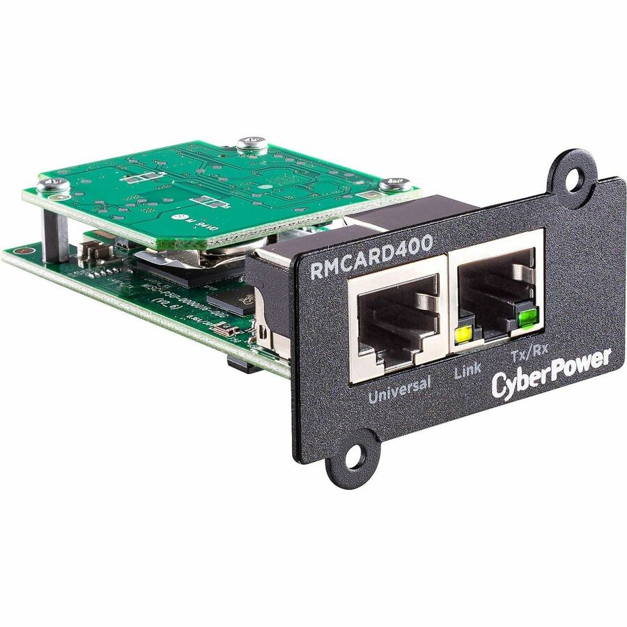 CyberPower Remote Management Card, Gigabit, Black 3YR Warranty, Ethernet, RMCARD400