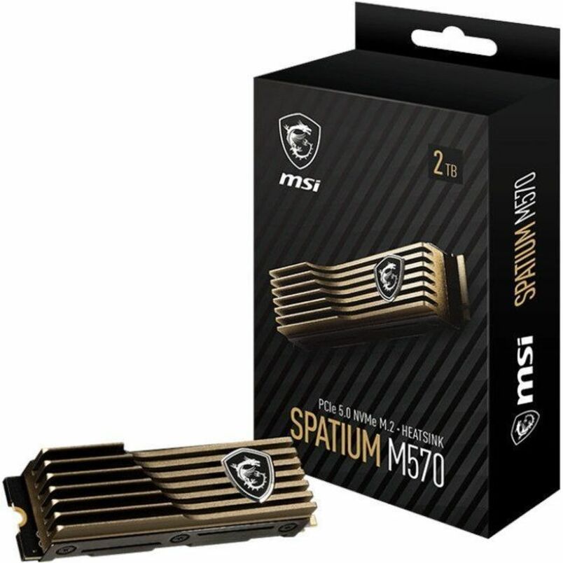 MSI SPATIUM M570 PCIe 5.0 NVMe M.2 2TB HS Storage Card, 1400000IOPS, 3.1 in