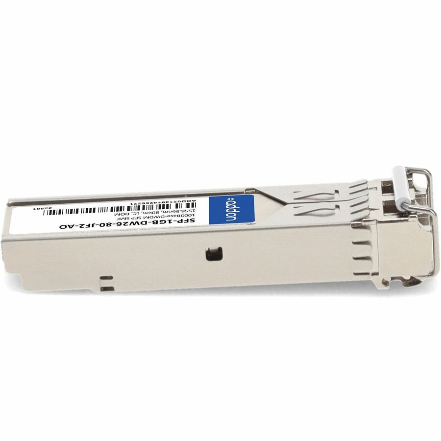 AddOn Juniper Networks, Fujitsu, & Rad Compatible TAA Compliant 1000Base-DWDM 100GHz SFP Transceiver (SMF, 1556.55nm, 80km, LC, DOM)