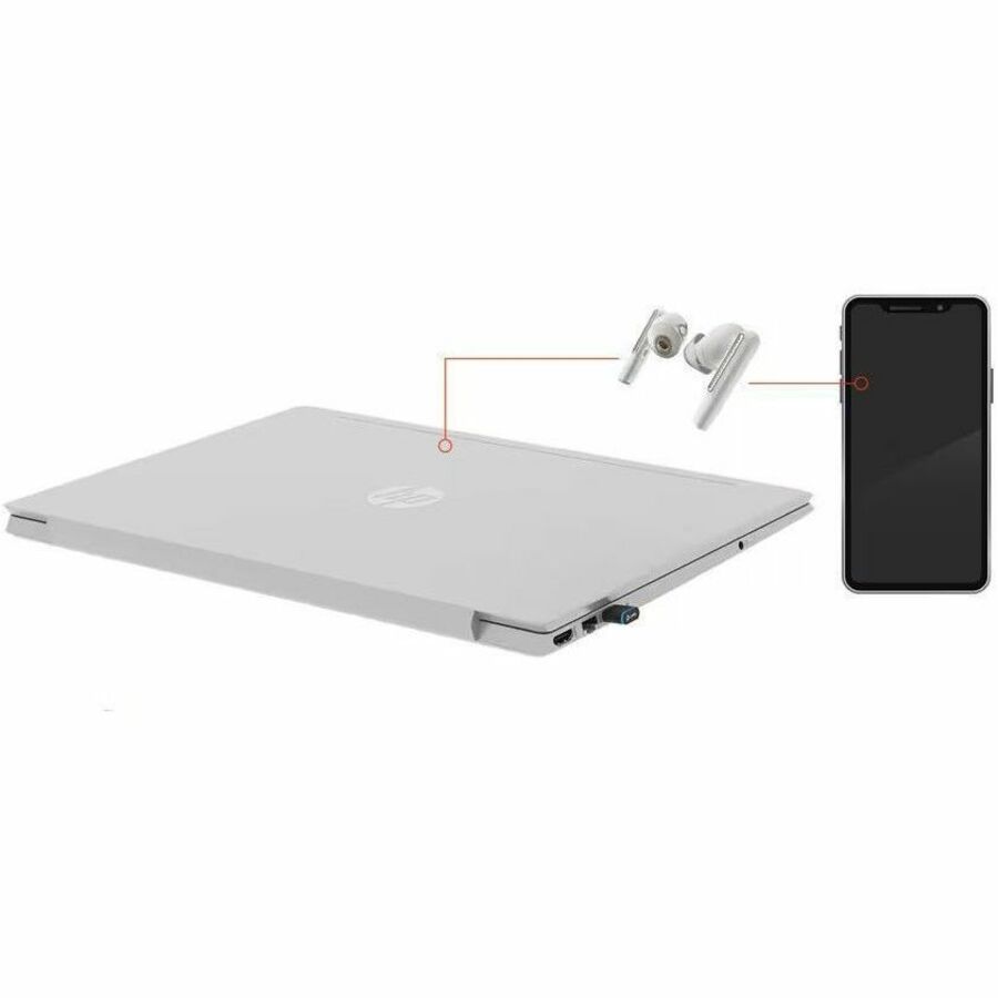 HP Poly Voyager Free 60 UC White Sand Earbuds +BT700 USB-C Adapter +Basic Charge Case