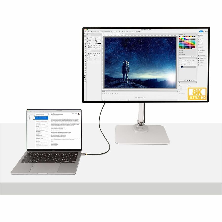 StarTech.com 3ft (1m) USB4 Cable, USB-IF Certified USB-C Cable, 40 Gbps, 100W, 8K 60Hz, Compatible w/Thunderbolt 4/3/USB 3.2, USB Type-C