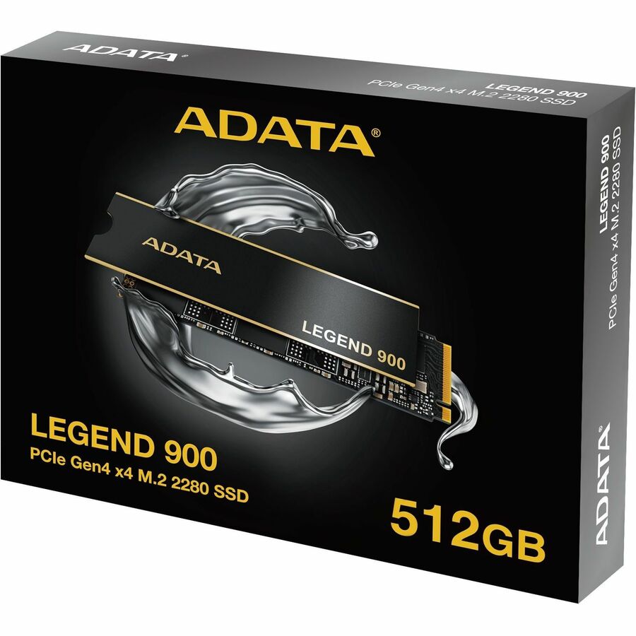 Adata LEGEND 900 512 GB Solid State Drive - M.2 2280 Internal - PCI Express NVMe (PCI Express NVMe 4.0 x4)