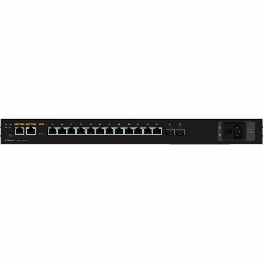 Netgear M4250 12M2XF MNGD SWTCH, 10 Gigabit Ethernet, 10GBase-X, AV Line M4250-12M2XF 12x2.5G and 2xSFP+ Managed Switch (MSM4214X)
