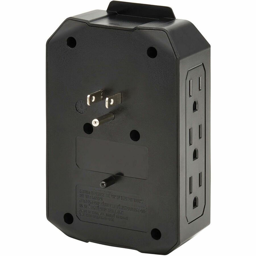 Eaton Tripp Lite Surge Protector 6-Outlet 2 USB Ports Direct Plug-In 490 Joules Black, SK62USBC
