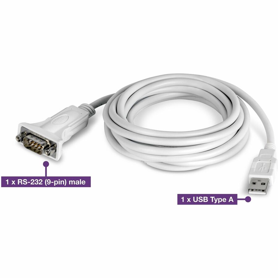 TRENDnet 10 Ft. USB to Serial Converter