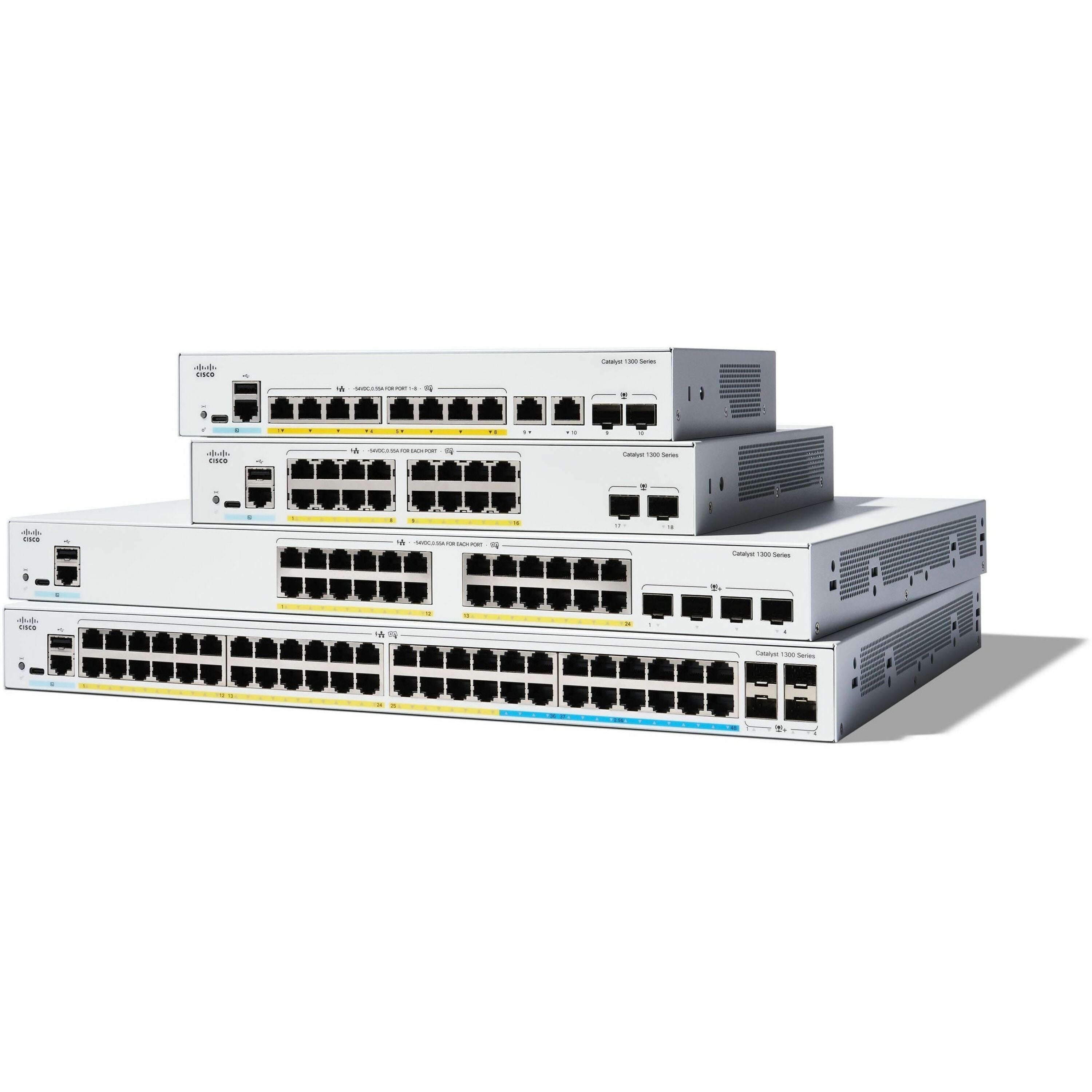 Cisco Catalyst 1300 8-port GE, Full PoE, 2x1G Combo, 1000Base-X, Ethernet
