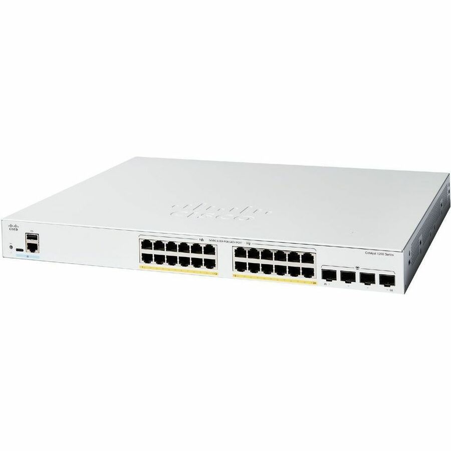 Cisco Catalyst 1200 24-port GE, PoE, 4x1G SFP, Ethernet, 4G, C120024P4G