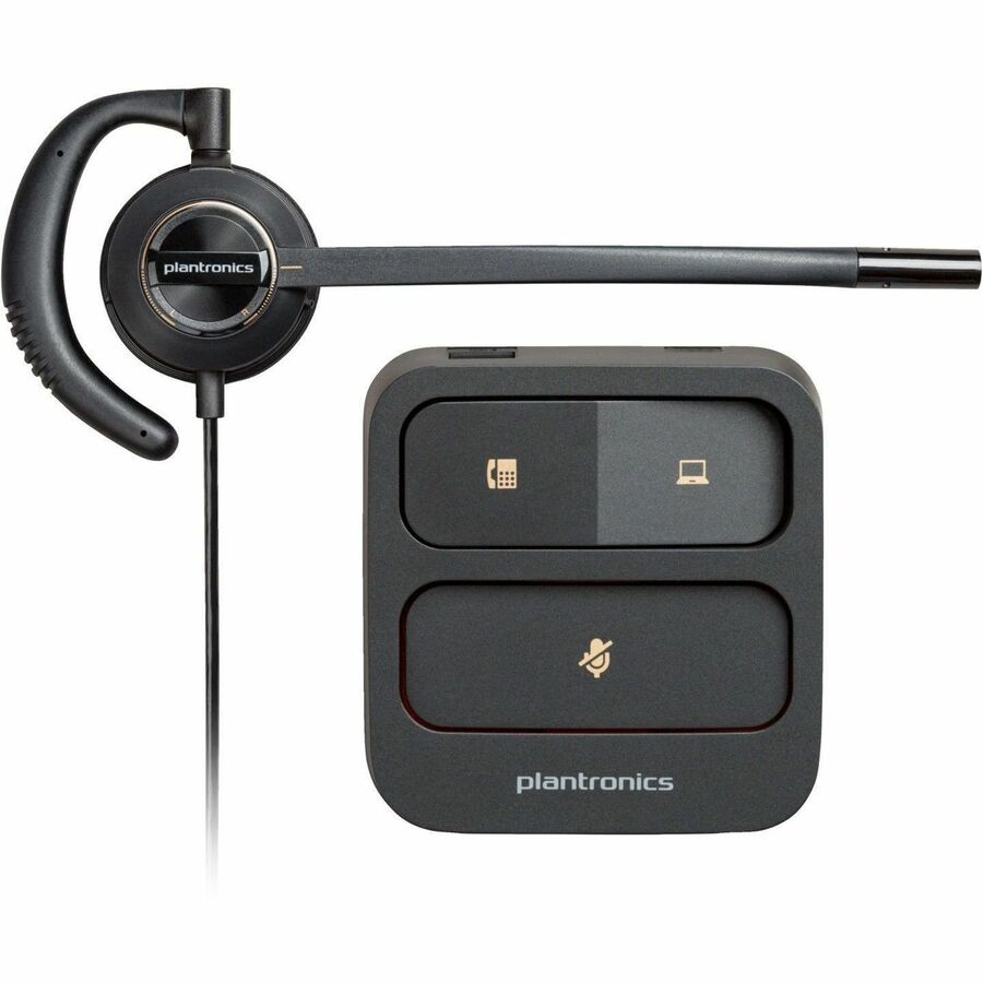 Poly EncorePro 530D with Quick Disconnect Discreet Digital Headset TAA