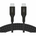 Belkin 240W USB-C to USB-C Cable - 480 Mbps - Nylon, Braided - M/M - 2m/6.6ft - Black
