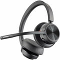 HP Poly Voyager 4300 UC 4320 Headset - Noise cancellation - Bluetooth - wireless, 1.26 in, 24 Hour, 8C3H3AV, Black, USB, Wired
