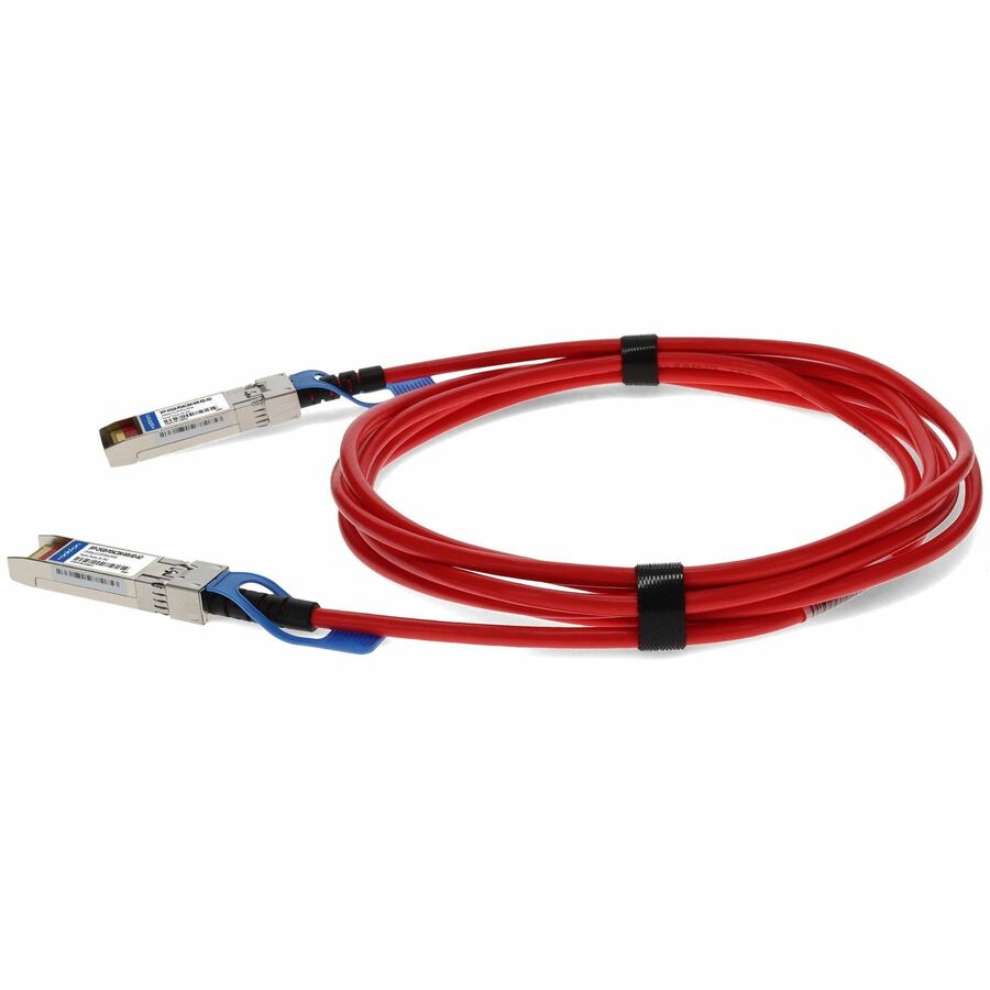 AddOn Mellanox Compatible TAA Compliant 25GBase-CU SFP28 to SFP28 Red Direct Attach Cable (Passive Twinax, 3m)