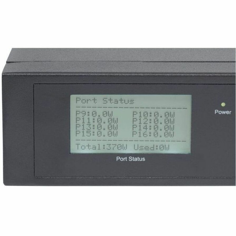 IC Intellinet 16-Port Gigabit Ethernet PoE+ Switch with 2 SFP Ports and LCD Screen