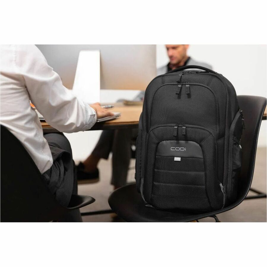 CODi Ferretti Pro Sport Pack Laptop Backpack, 17.3 in, Black, FER7064
