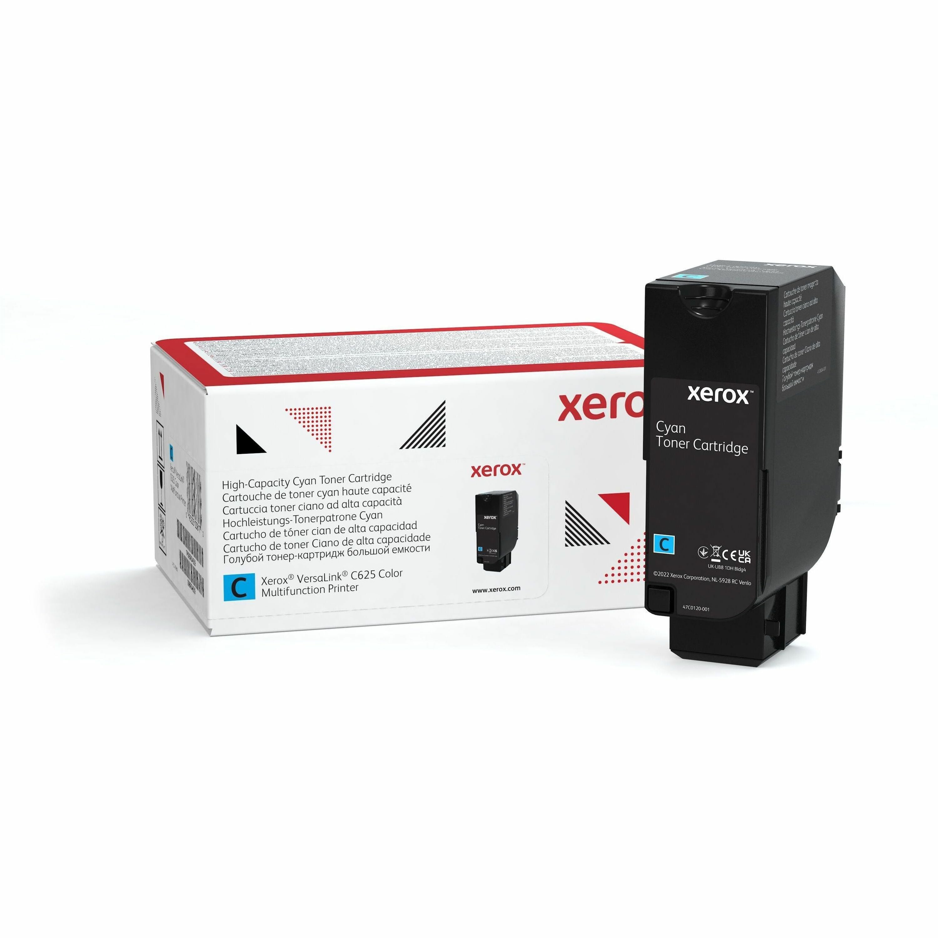 Xerox Genuine Xerox&reg; VersaLink&reg; C625 Color Multifunction Printer Cyan High capacity Toner Cartridge (16000 Pages) - 006R04637