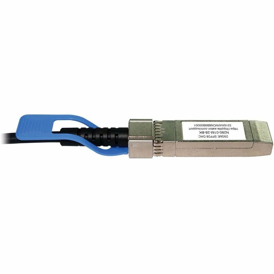 Eaton Tripp Lite Series SFP28 to SFP28 25GbE Passive Twinax Copper Cable (M/M), SFP-H25G-CU1M Compatible, Black, 1 m (3.3 ft.)