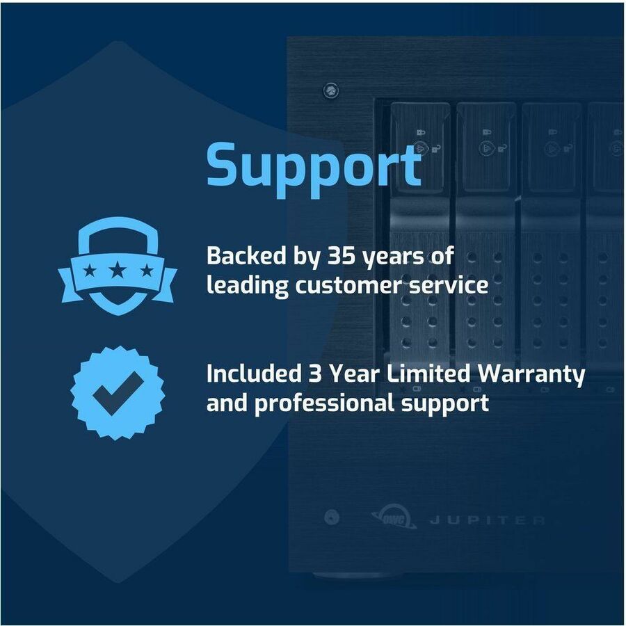 Other OWC 80TB Jupiter Mini 5-Drive Desktop Network Attached Storage (NAS) Solution