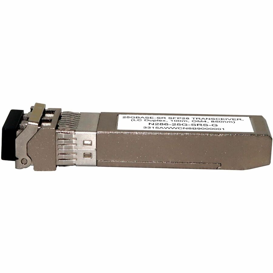 Eaton Tripp Lite SFP28 Transceiver - 25GBase-SR, LC Duplex MMF, 25 Gbps, 850 nm, 100 m (328 ft.), Ethernet, N286-25G-SRS-G, 28 m