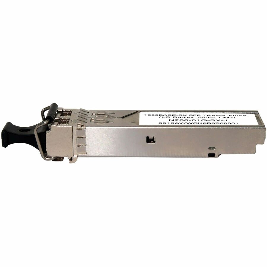 Eaton Tripp Lite Juniper-Compatible EX-SFP-1GE-SX SFP Transceiver - 1000Base-SX, LC Duplex MMF, 1.25 Gbps, 850 nm, 550 m (1804 ft.), Ethernet, N286-01G-SX-J