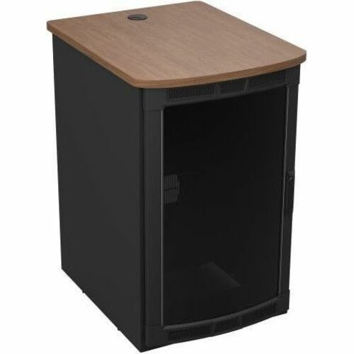 Legrand Middle Atlantic BGR-19SA27MDK-D0 Rolling Presentation Rack with Walnut Heights Top