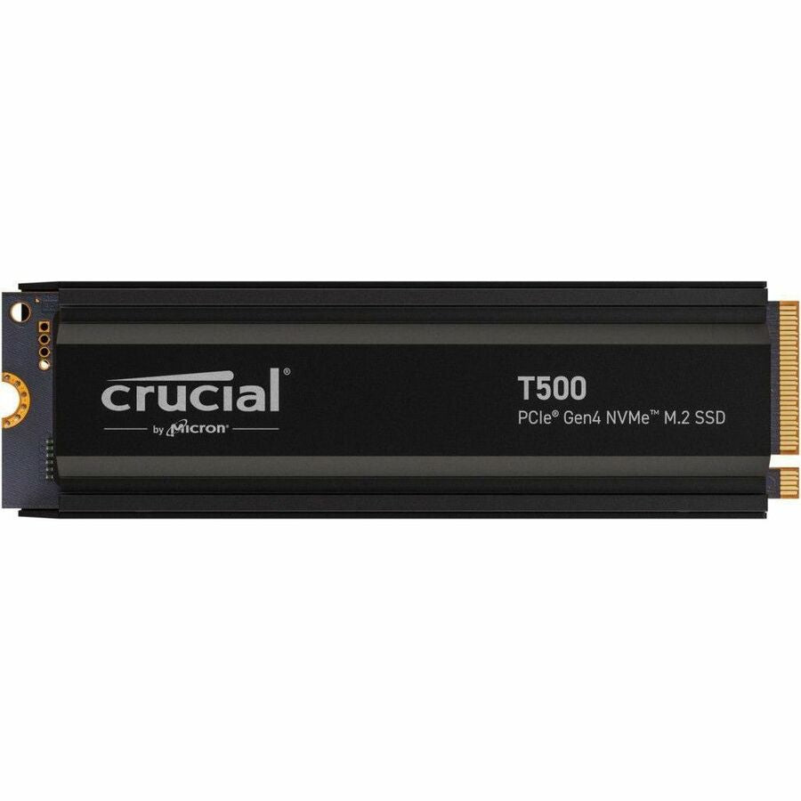 Micron Crucial T500 2TB PCIe Gen4 NVMe M.2 SSD with heatsink - 2 TB, CT2000T500SSD5