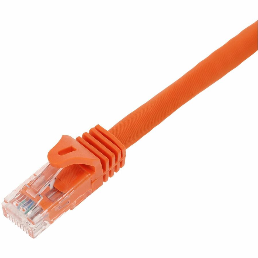 AddOn 20ft Orange CAT 6A PVC Ethernet Cable Snagless Easy Boot RJ-45 M/M