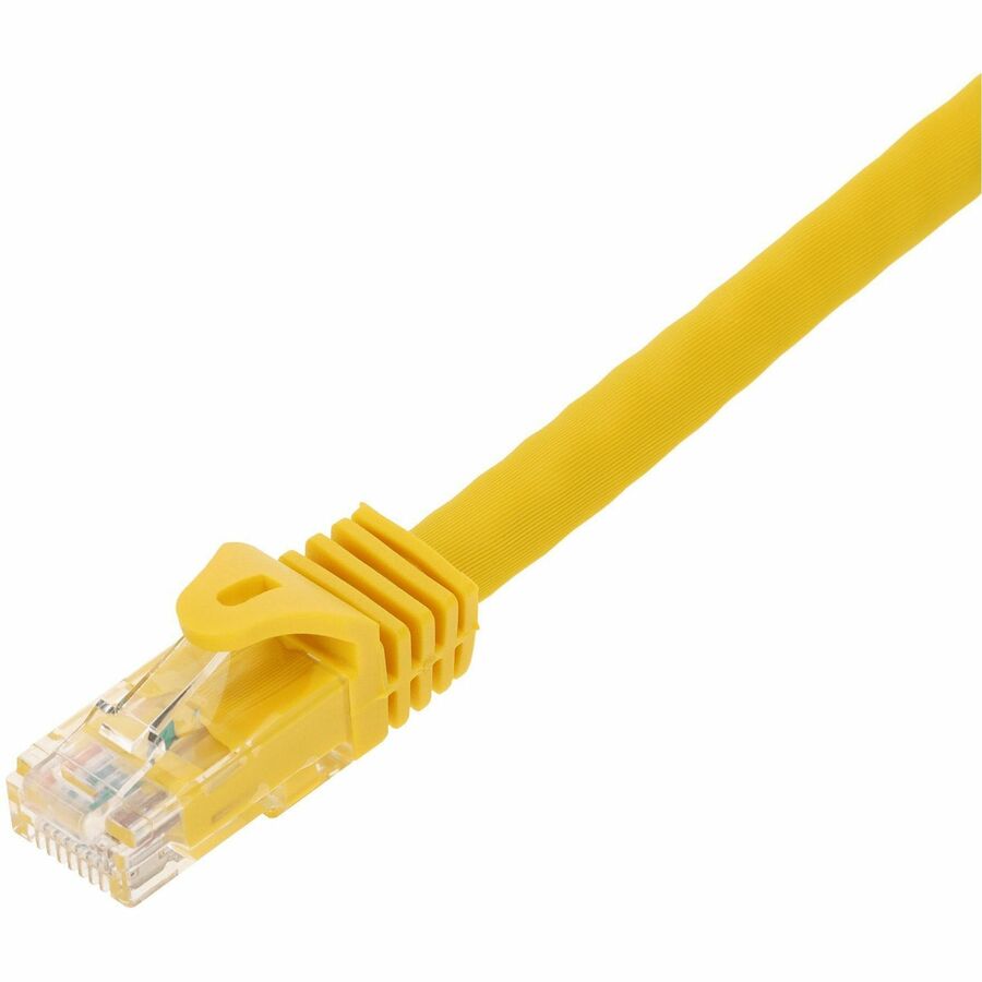 AddOn 35ft Yellow CAT 6A PVC Ethernet Cable Snagless Easy Boot RJ-45 M/M