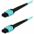 AddOn 23m MPO/UPC to MPO/UPC Aqua OM4 OFNR (Riser-Rated) 12-Strand Fiber Patch Cable