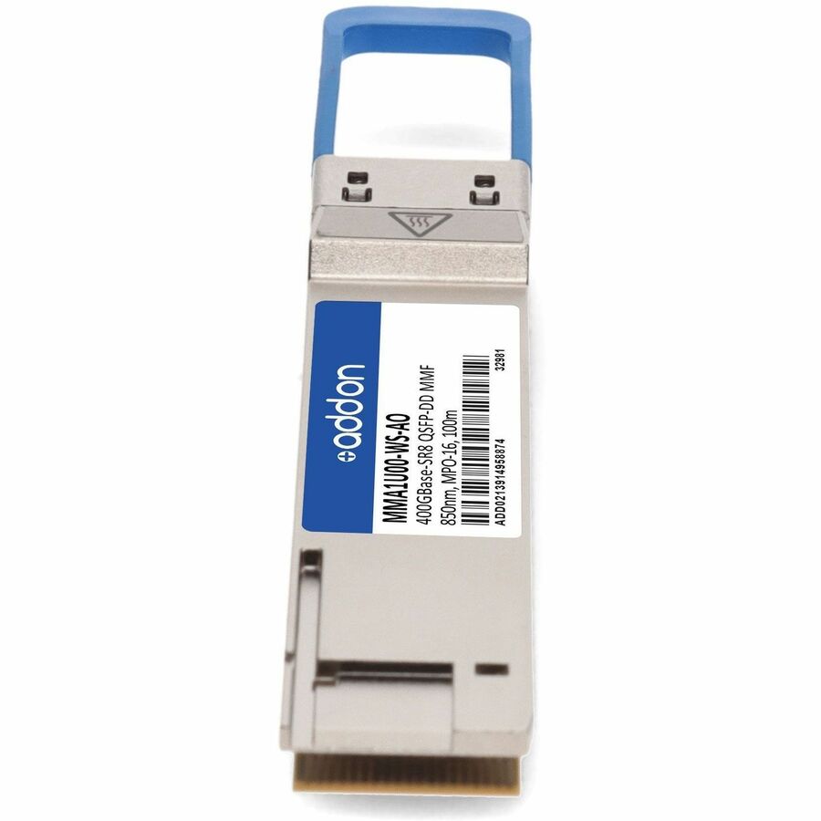 ADDON Mellanox MMA1U00-WS Compatible TAA 400GBase-SR8 QSFP-DD Transceiver (MMF, 850nm, MPO-16, 100m), Ethernet, MMA1U00-WS-AO