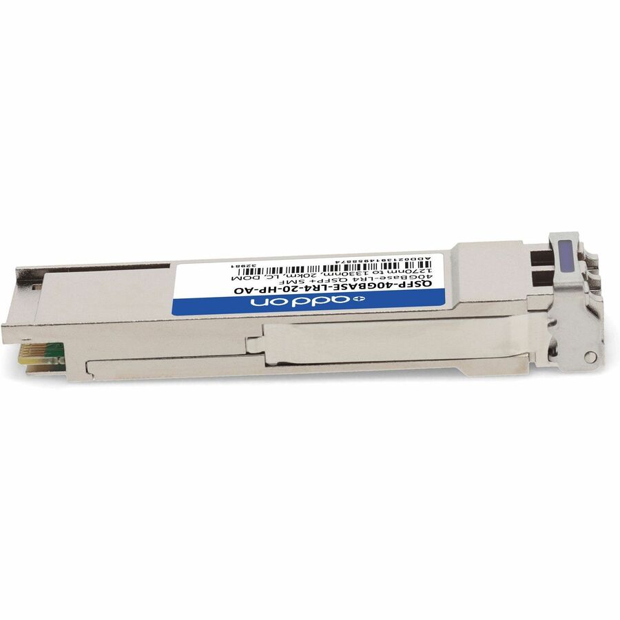 AddOn HP Compatible TAA 40GBase-LR4 QSFP+ Transceiver (SMF, 1270-1330nm, 20km, LC, DOM)
