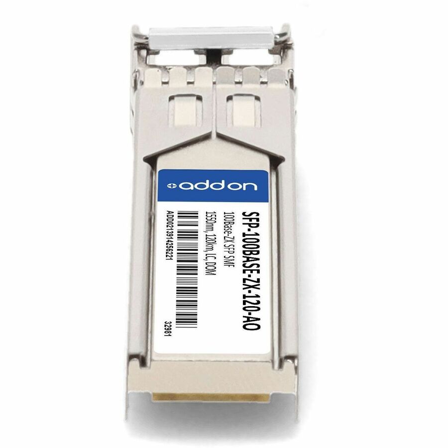 AddOn MSA and TAA 100Base-ZX SFP Transceiver (SMF, 1550nm, 120km, LC, DOM)