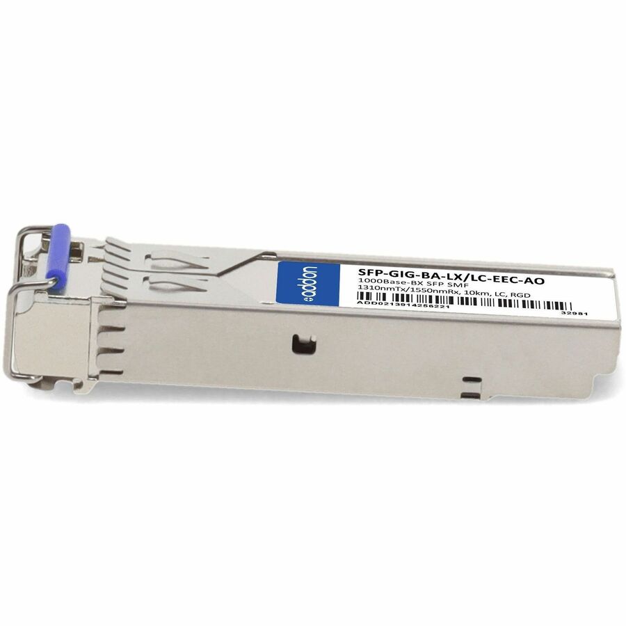 AddOn Hirschmann SFP-GIG-BA-LX/LC-EEC Compatible TAA 1000Base-BX SFP Transceiver (SMF, 1310nmTx/1550nmRx, 20km, LC, DOM, -40 to 85C)