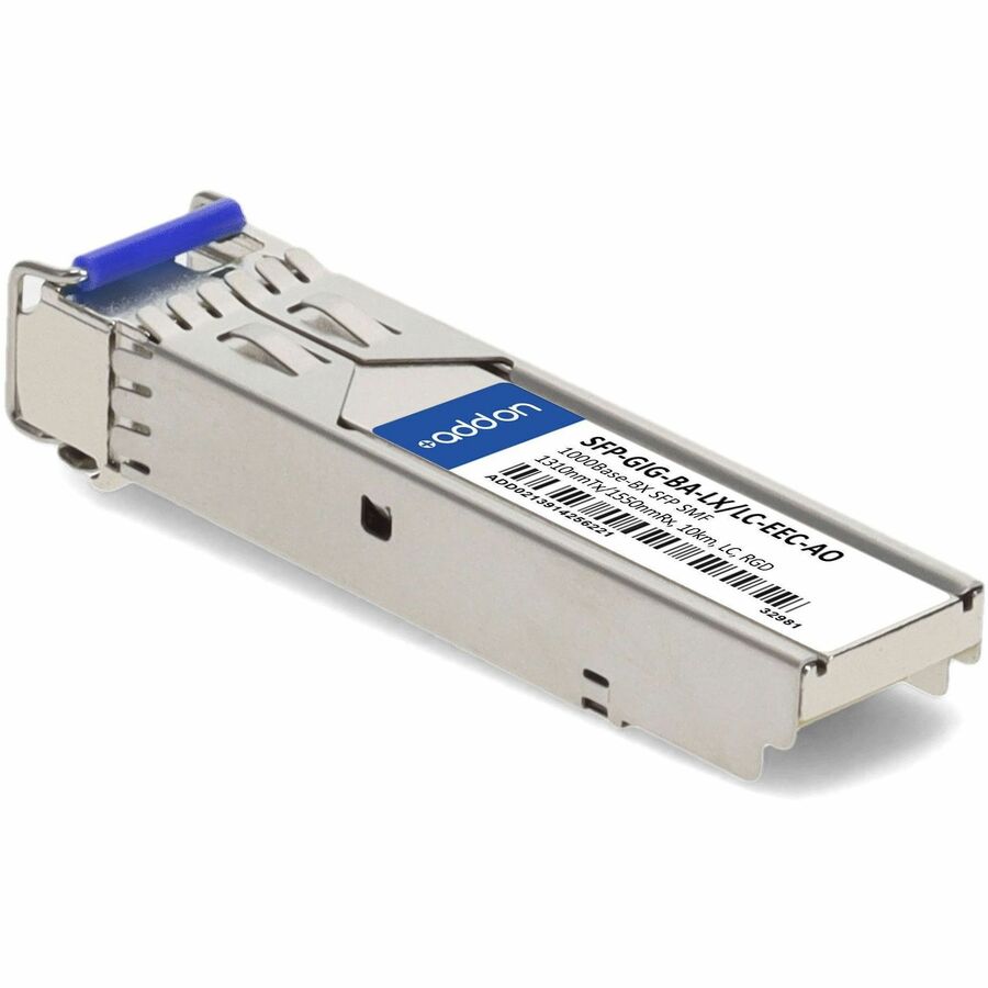 AddOn Hirschmann SFP-GIG-BA-LX/LC-EEC Compatible TAA 1000Base-BX SFP Transceiver (SMF, 1310nmTx/1550nmRx, 20km, LC, DOM, -40 to 85C)