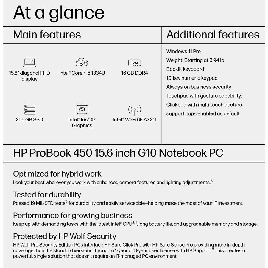 HP Pro Mini 400 G9 Desktop Computer - Intel Core i3 13th Gen i3-13100T - vPro Technology - 8 GB - 256 GB SSD - Mini PC