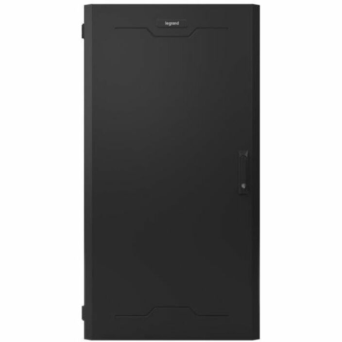 LEGRAND Ortronics Swing-Out Wall-Mount Ruggedized Cabinets, 26RU, Solid Door, Black, SWMR26RUSD-26-26