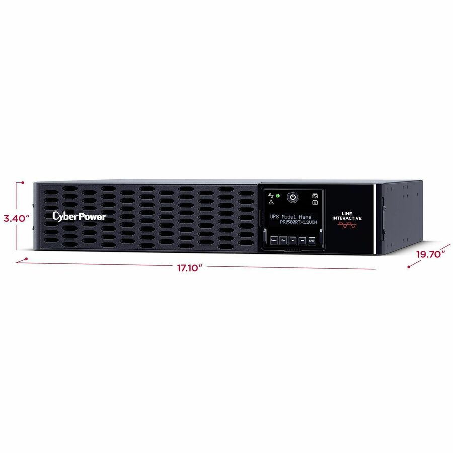 CyberPower 1500VA 1500W Sine Wave UPS, 10 ft, Black, PR1500RTXL2UCN, 49209.32 ft