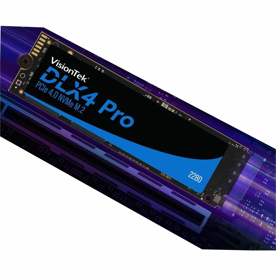 VisionTek DLX4 Pro 2 TB Solid State Drive - M.2 2280 Internal - PCI Express NVMe (PCI Express NVMe 4.0 x4)