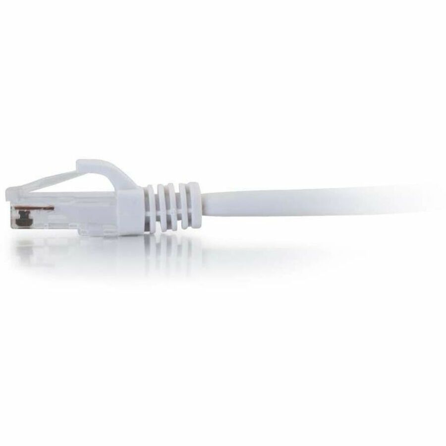 LEGRAND Quiktron 2ft Q-Series Cat6a Snagless (UTP) Ethernet Network Patch Cable, CM Rated - White, Male, 2 ft, 576-A25-002, Gold