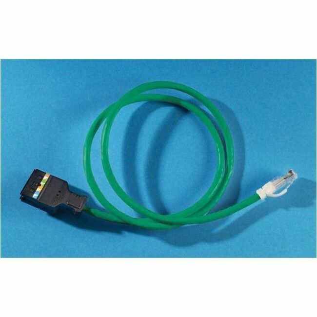 LEGRAND CORDCAT5E110/MOD8568B, Male, 5 ft, Green, Clarity5e