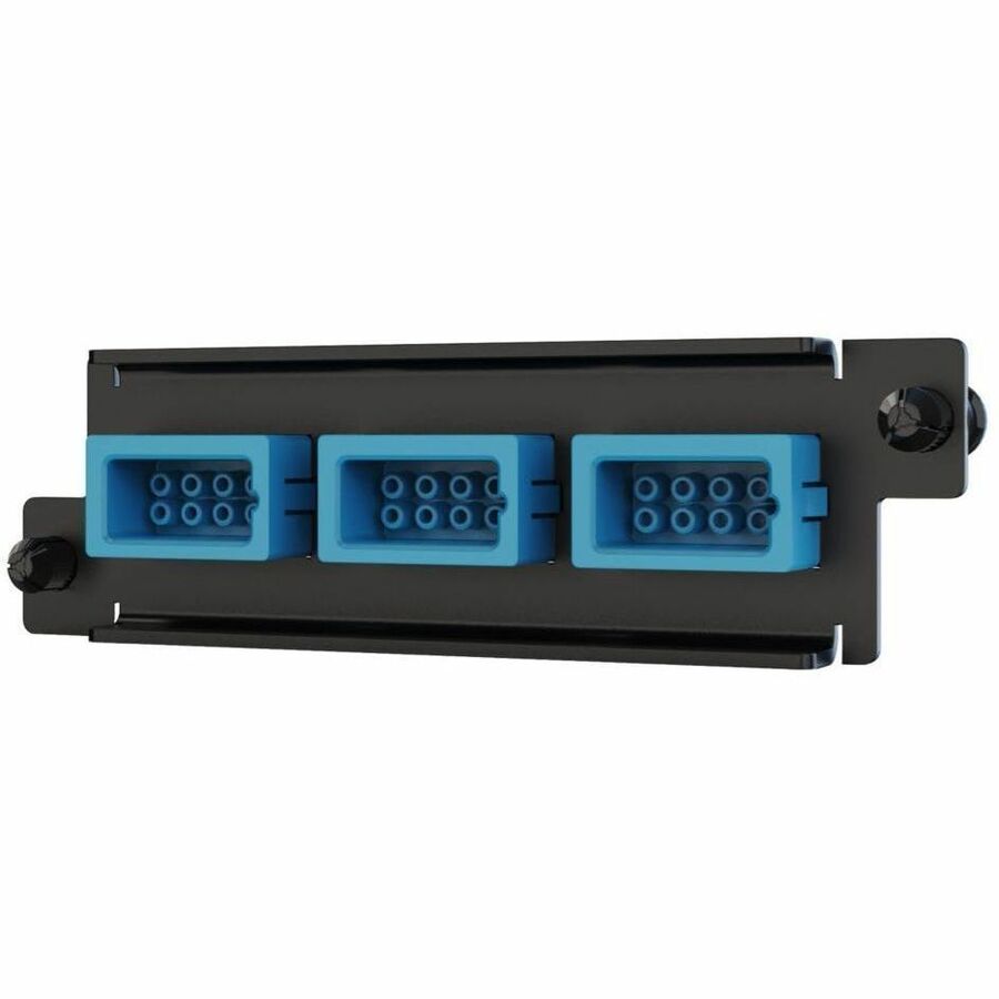 Ortronics ADPT PANEL HDFP 3 AIM AIM 24F, 2.72 oz, Blue, HDFP-AAE24AC