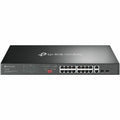 Omada 18-Port Gigabit Rackmount  Switch with 16-Port PoE+ PORT: 16  Gigabit PoE+ Ports, 2  Gigabit Non-PoE Ports, 2  Combo Gigabit SFP Slots SPEC: 802.3at/af, 250 W PoE Power, 1U 19-inch Rack-mountable Steel Case FEATURE: Plug and Play