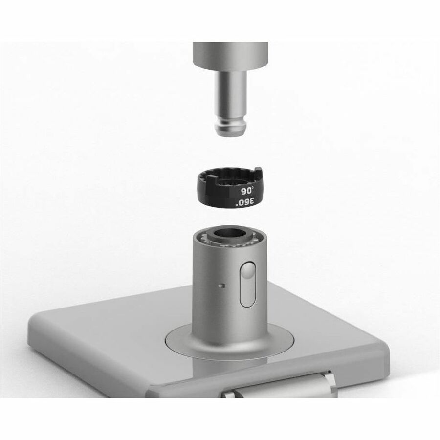 Humanscale Mounting Arm for Monitor, Docking Station, Charging Station - Silver, Gray