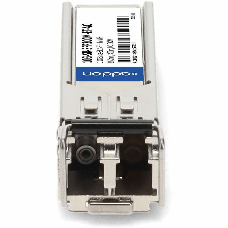 AddOn Extreme Networks&reg; 10G-SR-SFP300M-ET Compatible TAA 10GBase-SR SFP+ Transceiver (MMF, 850nm, 300m, LC, DOM)