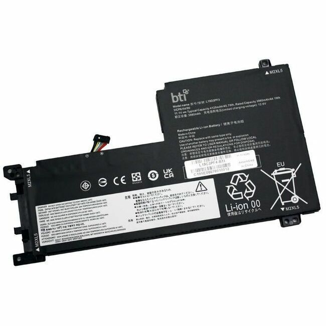 Battery BTI L19C3PF4-BTI 11.1V 44WHR LI-ION BATTERY 5B10W86955, L19C3PF4, 5B10W86959, L19D3PF3, 5B11N52042, SB10W86941, 5B11N56343, SB10W86951 IDEAPAD 5-15ALC05, IDEAPAD 5-15ALC05 82LN, IDEAPAD 5-15ARE05, IDEAPAD 5-15ARE05 81YQ,